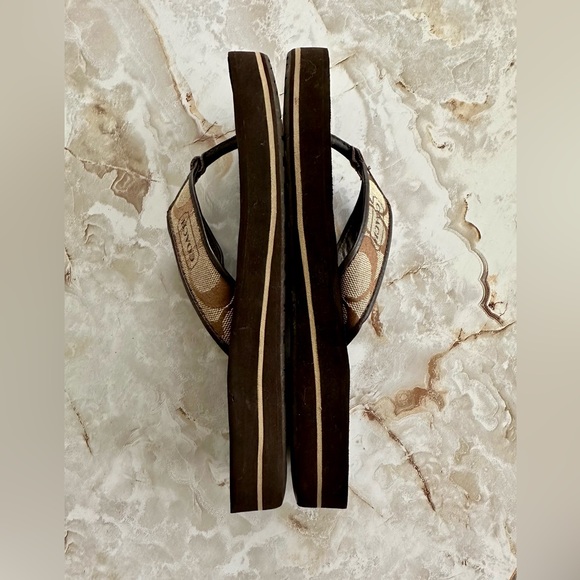 Coach Jolie Sandals flip flops, size 7 - Picture 4 of 6